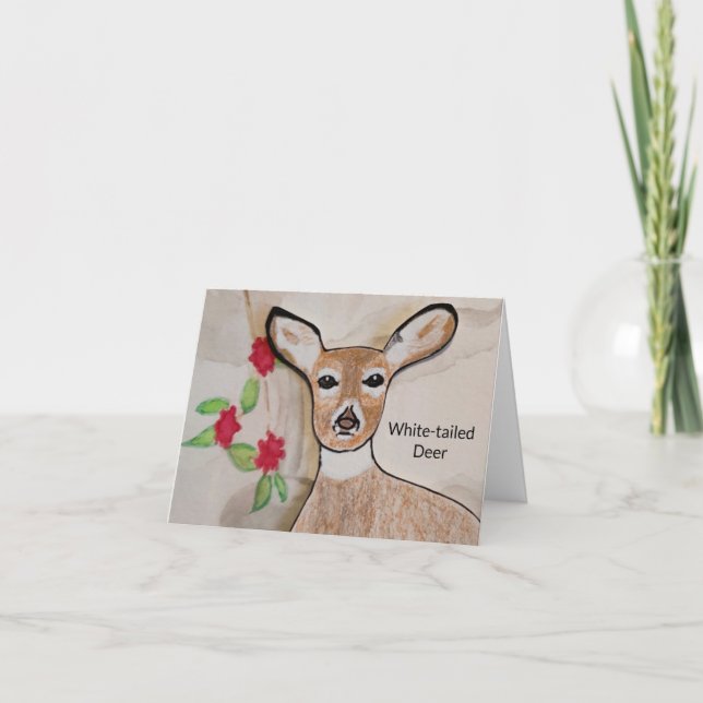 White-tailed Deer  Card (Front)