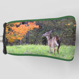 White Tailed Deer Up Close Golf Head Cover