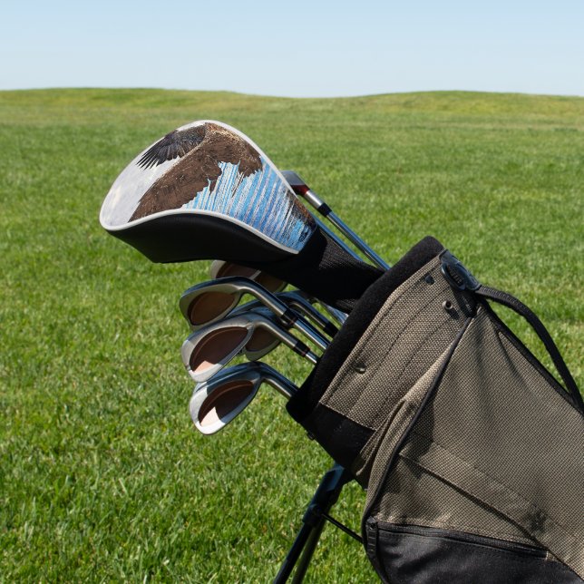 White Tailed Eagle Hunting For Fish Golf Head Cover (In Situ)