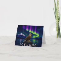 White-Tailed Eagle Northern Lights Iceland Thank Y