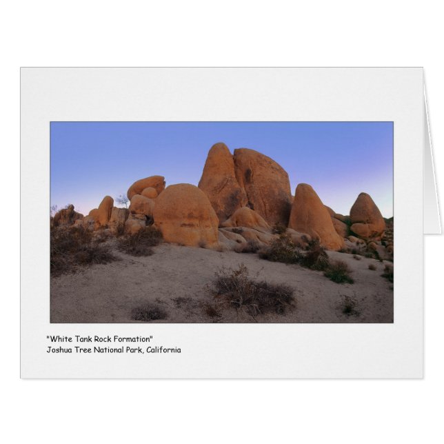 " White Tank Rock Formation " (Front Horizontal)