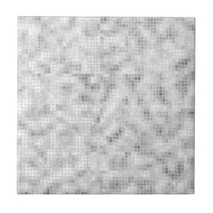 White Teal Marble Classic Elegant Beauty Glitzy Tile