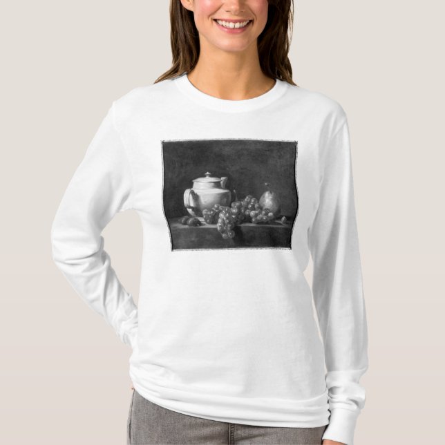 White Teapot with Two Chestnuts T-Shirt (Front)