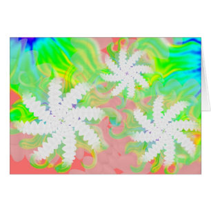 White Teeth Spin Flower Dentist Orthodontist Card