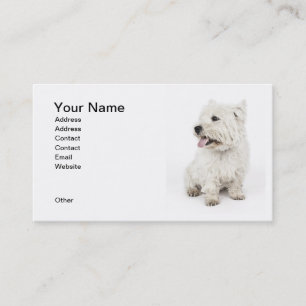 White Terrier Business Card