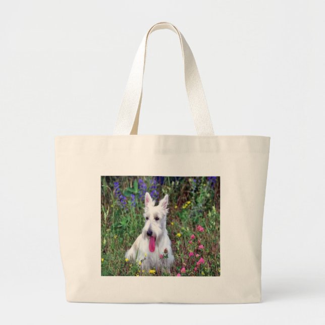White Terrier Tote Bag (Front)