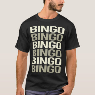 White Text Bingo T-Shirt
