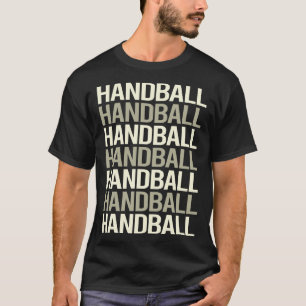 White Text Handball T-Shirt