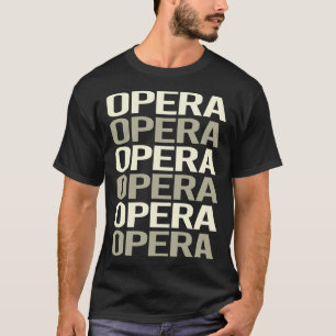 White Text Opera T-Shirt