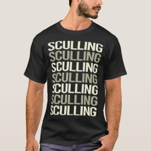 White Text Sculling T-Shirt
