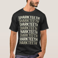 White Text Shark Teeth