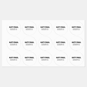 white TEXTURE SIMPLE MINIMAL TEXT STYLE LABEL