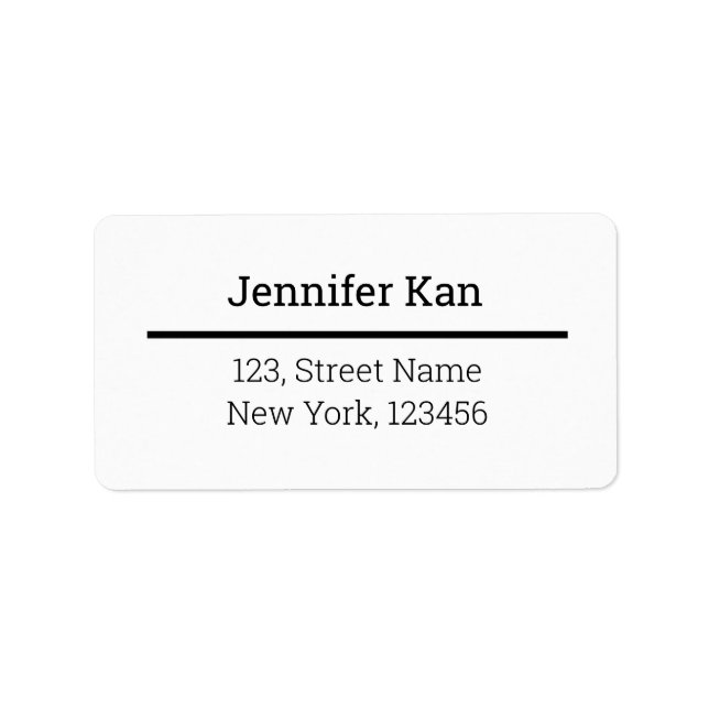 white TEXTURE SIMPLE MINIMAL TEXT STYLE LABELS (Front)