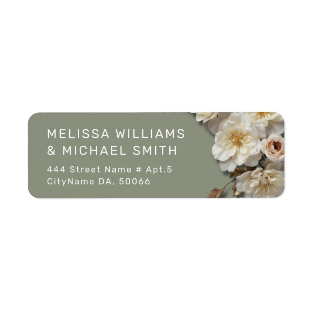 White Textured Roses | Wedding (Front)