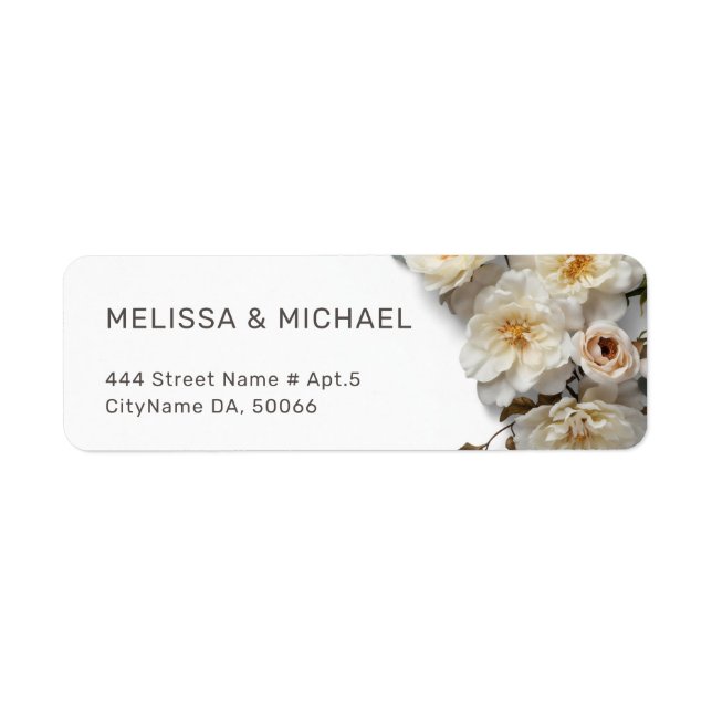 White Textured Roses | Wedding (Front)