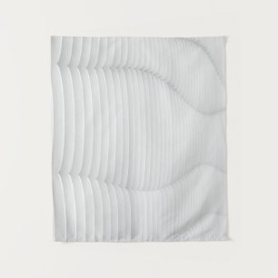 White textured wall tapestry