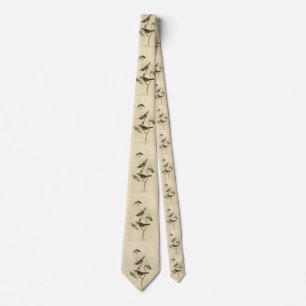 White throated Sparrow, Audubon's Birds of America Tie