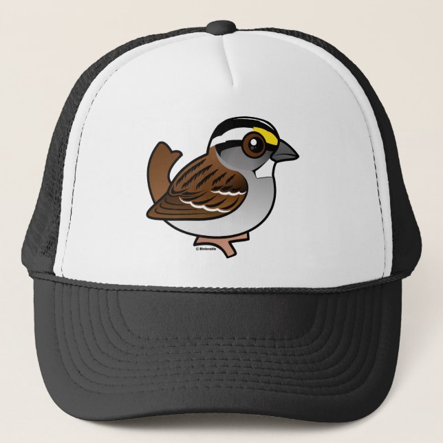White-throated Sparrow Trucker Hat (Front)