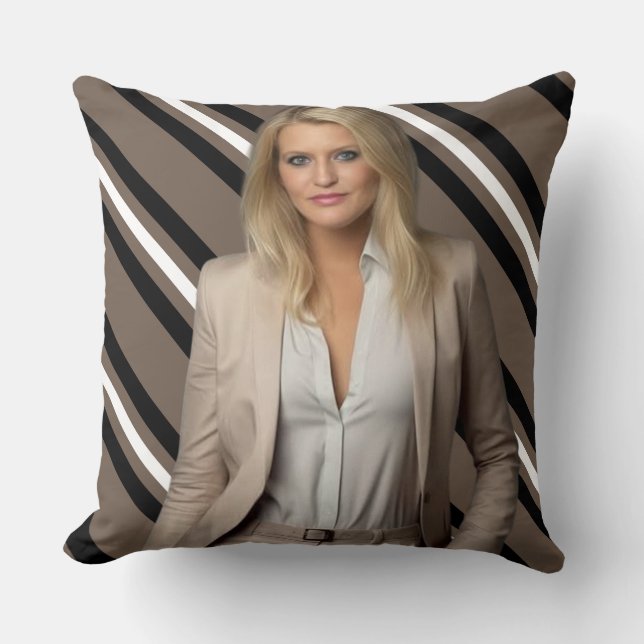 White Throw Pillow (Front)