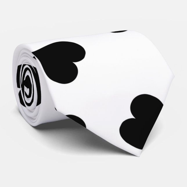 White Tie Black Hearts (Rolled)