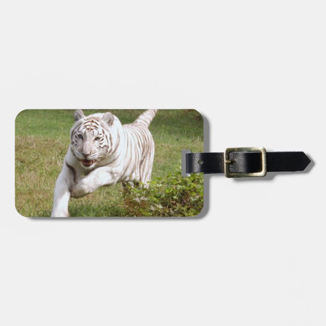 White Tiger 3825e Luggage Tag (Front Horizontal)