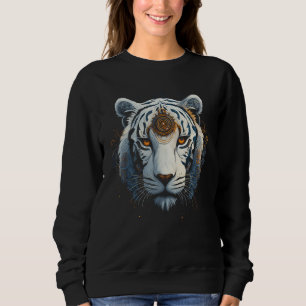 White Tiger Artwork Animal Tiger 1 Sweatshirt