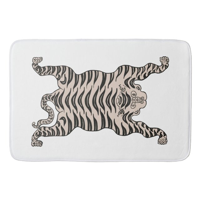 White tiger bath mat (Front)