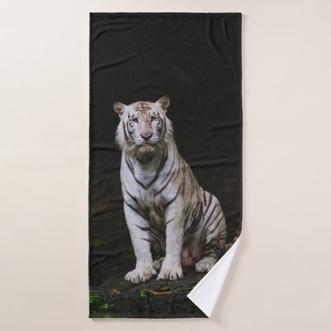 WHITE TIGER BATH TOWEL (Bath Towel)