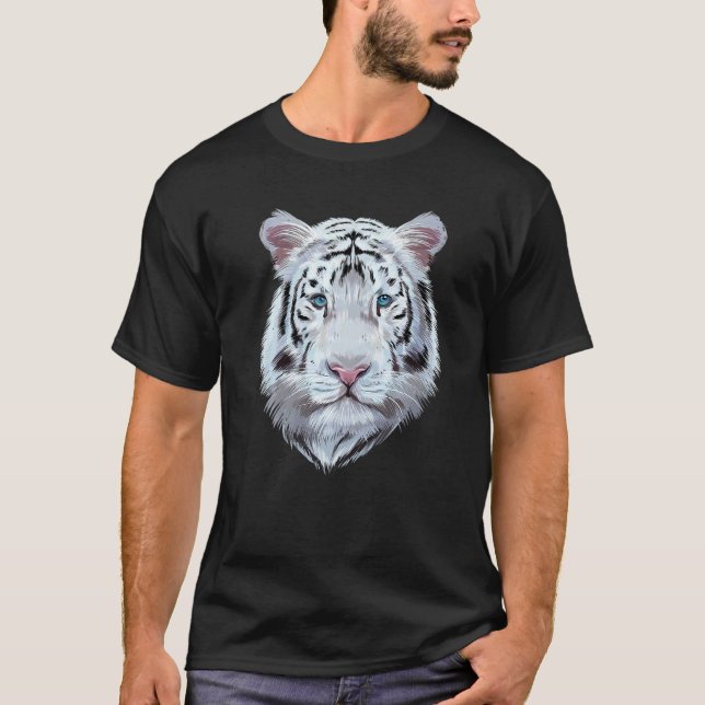 White Tiger  Big Cat T-Shirt (Front)
