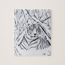 White Tiger Blending In