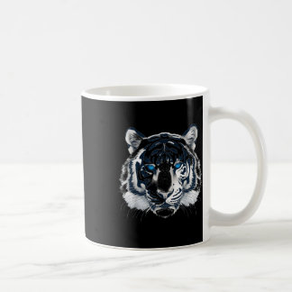 White Tiger Blue Eyes Wild Cat Animal _1 Coffee Mug