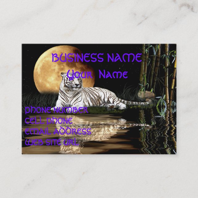 WHITE TIGER Business Card (Front)