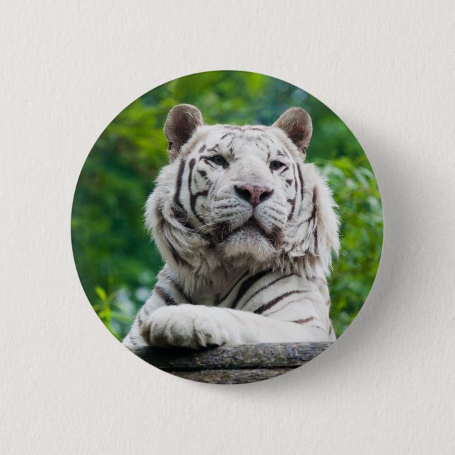 White Tiger button (Front)