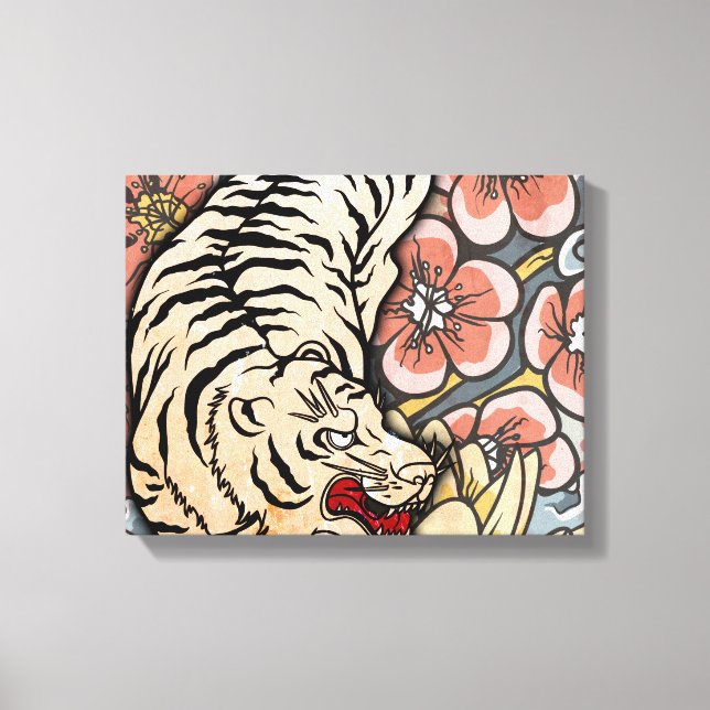 White Tiger Canvas Print (Front)