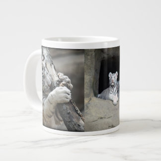 WHITE TIGER CUBS LARGE COFFEE MUG