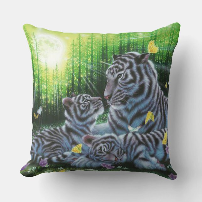 White Tiger Cushion (Front)