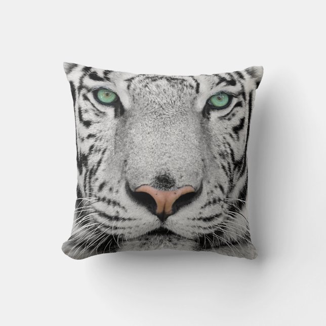 White Tiger Cushion (Front)