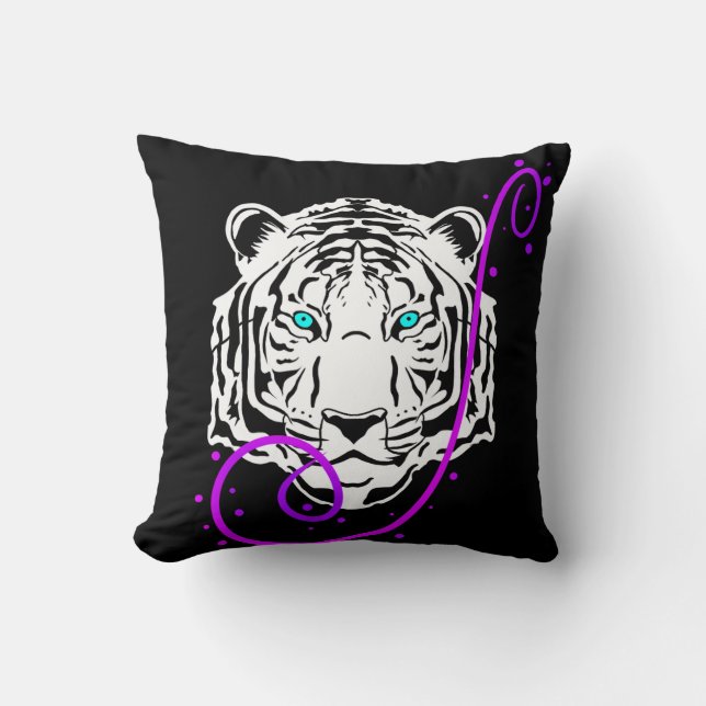 White Tiger Cushion (Front)