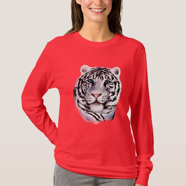 White Tiger Face Shirt (Front)