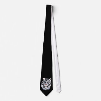 White Tiger Face Tie
