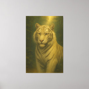  White Tiger Fine Art – Majestic Portrait Canvas Print