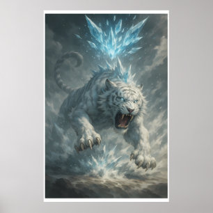 White Tiger – Frost King Ice Burst Descent – ManJi Poster