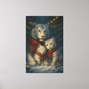 White Tiger – Guardian of Light – ManJiangHong Art Canvas Print
