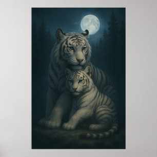 White Tiger – Guardian of Light – ManJiangHong Art Poster