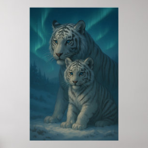 White Tiger – Guardian of Light – ManJiangHong Art Poster