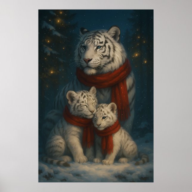 White Tiger – Guardian of Light – ManJiangHong Art Poster (Front)