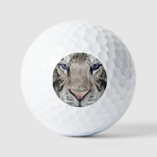 White Tiger Head  Golf Balls (Front)