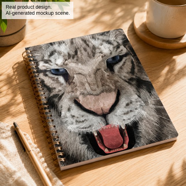 White Tiger Head Wildlife Aesthetic Planner (Creator Uploaded)