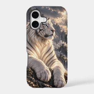 White Tiger in Snowy Mountains – Majestic Wildlife