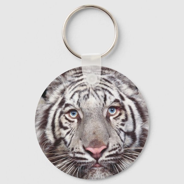 White Tiger Key Ring (Front)